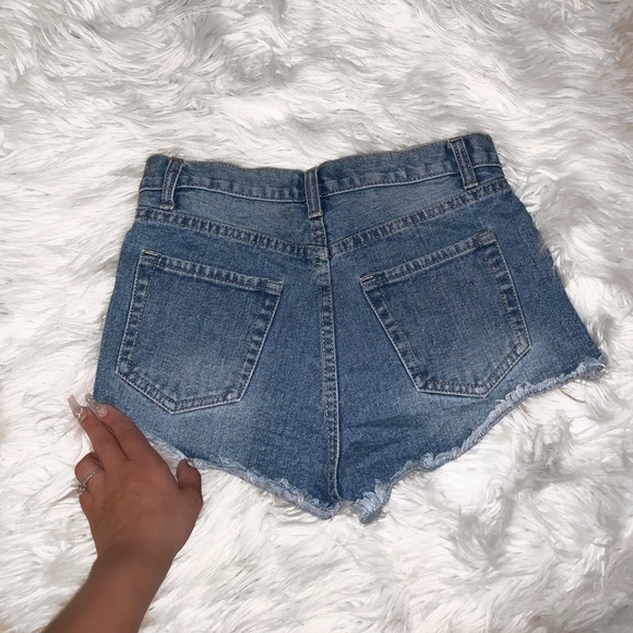 High Rise Jean Shorts - Picture 5 of 5